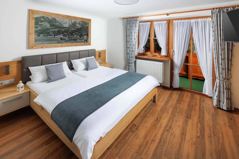 Ferienwohnung Schlafzimmer mit Doppelbett